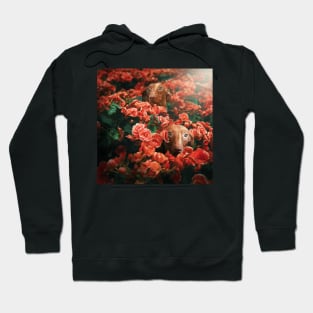 Custom Art : Happy In A Sea of Red Hoodie